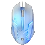 Мышь проводная Defender Cyber MB-560L белый, 1200 dpi, USB, кнопки - 3, фото3