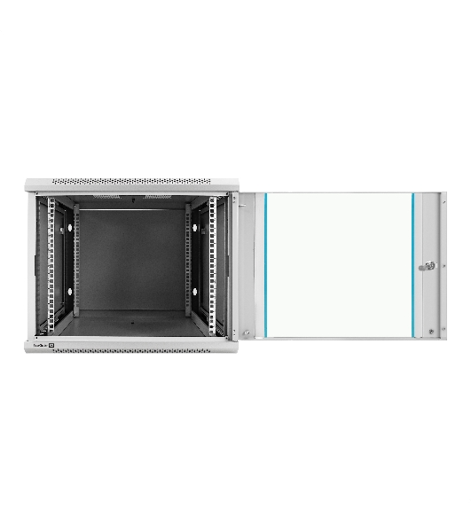 Шкаф телекоммуникационный 19' настенный 9U ExeGate EC-WM-9U.600.G.GREY (19', 9U, 600x600x500мм (ШхГхВ), передняя дверь закаленное стекло, съемные боковые панели, пыле- и влагозащита IP23, светло-серый RAL 7035)