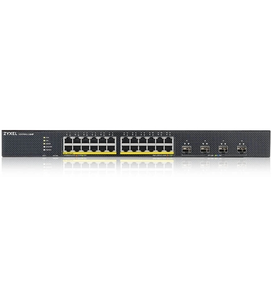 Коммутатор Smart L3 Lite PoE+ Zyxel NebulaFlex XGS1935-28HP, rack 19', 24xGE PoE+, 4xSFP+, бюджет PoE 375 Вт