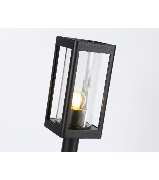 Светильник Ambrella light ST2417 BK/CL черный/прозрачный IP54 E27 max 40W 110*110*500