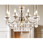 Светильник Ambrella light TR4950/8 SB/CL бронза/прозрачный E14/8 max 40W D620*585, фото6