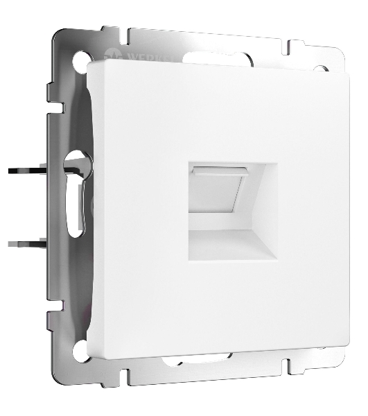 Розетка Ethernet RJ-45 (белый матовый)