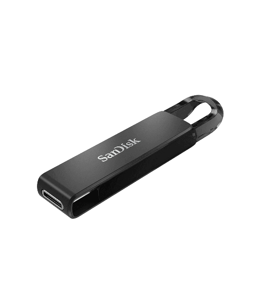 Флешка USB Sandisk CZ460 Ultra (SDCZ460-128G-G46), 128Gb, USB Type-C, R/W 150/30, черный