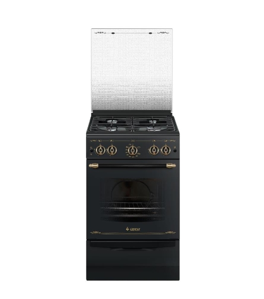 Плита газовая Gefest ПГ 5100-02 0187 черный, конфорок 4 шт, духовка 52 л, 50 см x 85 см x 58.5 см