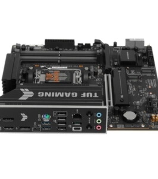 Материнская плата ASUS TUF GAMING B850M-E WIFI, AM5, AMD B850, 4xDDR5, 4xSATA, 3xM.2, 1xPCIe 5.0 x16, 1xPCIe 4.0 x16, 1xPCIe 3.0 x1, 1xHDMI (v2.1), 2xDP (v1.4), 1x2.5Gb LAN, Wi-Fi 6E, Bluetooth 5.3, 1xUSB-C 10Gbps, 2xUSB-A 10Gbps, 2xUSB-A 5Gbps, 4xUSB-A 2.0, 1xPS/2, 3x3.5 мм, 7.1, mATX