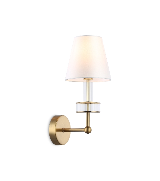 Настенный светильник Ambrella light LH71025 BS/WH латунь/белый E14 max 40W 210*150*355
