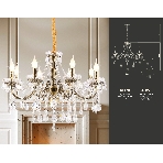 Светильник Ambrella light TR4950/8 SB/CL бронза/прозрачный E14/8 max 40W D620*585, фото5