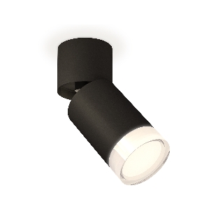 Светильник Ambrella Light XM6313080 SBK/FR/CL черный песок/белый матовый/прозрачный MR16 GU5.3 (A2221, C6313, N6241)
