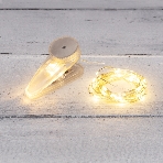 Гирлянда Neon-night 'Роса' с прищепкой 3 м, 30 LED, теплое белое свечение, 2хCR2032 в комплекте, фото 1