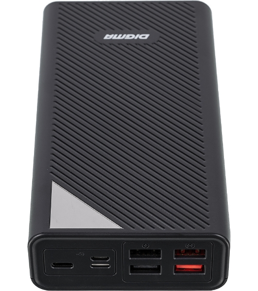 Портативный аккумулятор Digma DGP-30000-4U Li-Pol 30000mAh 3A черный 2xUSB