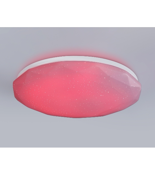 Светодиодный светильник RGB Ambrella light FZ418 WH белый IP20 66W 3000K-6500K+RGB D480*65 (ПДУ ИК)