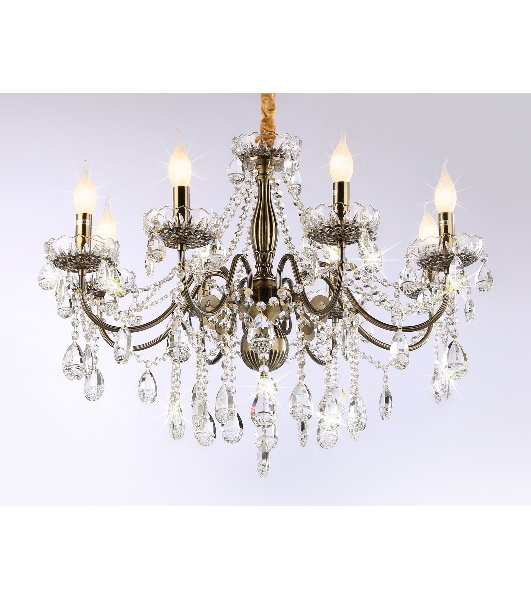 Светильник Ambrella light TR4950/8 SB/CL бронза/прозрачный E14/8 max 40W D620*585