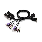 Переключатель KVM ATEN (CS682-AT) KVM+Audio, 1 user USB+DVI-D => 2 cpu USB+DVI-D, со встр.шнурами USB+Audio 2x1.2м., 1920x1200, настол., исп.стандарт., фото 1