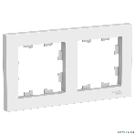 Рамка Schneider-electric AtlasDesign 2-постовая, универсальная, белый, фото2