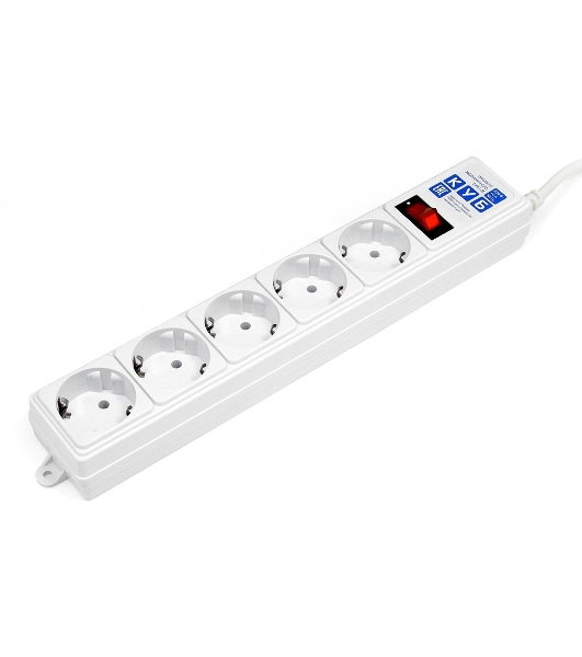Сетевой фильтр Powercube SPG-B-6-WHITE 1.9 м, 5 розеток, белый, коробка