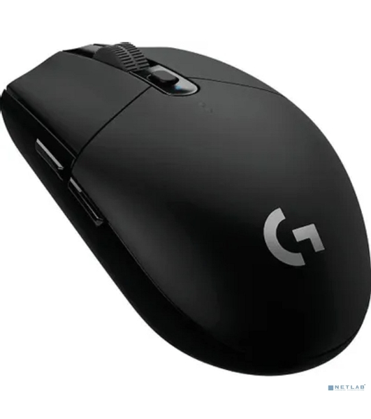 Мышь беспроводная Logitech G304 Lightspeed черный, 12000 dpi, радиоканал, USB, кнопки - 6