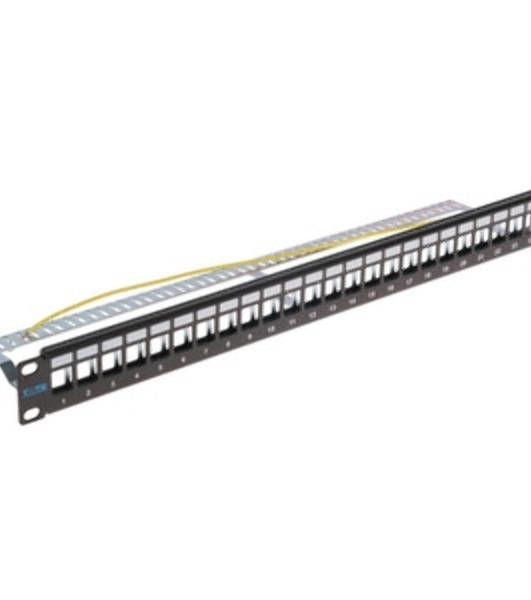 Патч-панель наборная Lanmaster TWT-PP24OK-STP 19' 1U 24xRJ45 FTP