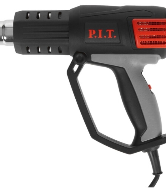 Технический фен P.I.T. PHG2001-C темп.350/550С черный