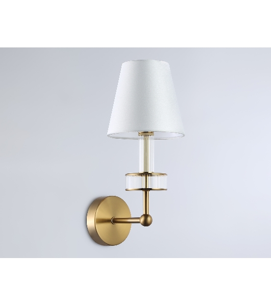 Настенный светильник Ambrella light LH71025 BS/WH латунь/белый E14 max 40W 210*150*355