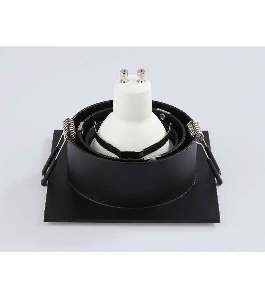 Встраиваемый поворотный точечный светильник Ambrella light TN102758 BK черный IP20 GU5.3 100*100*32