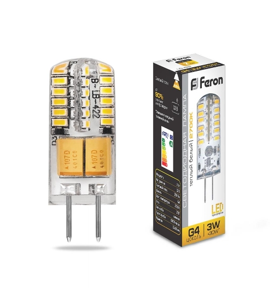 Лампа светодиодная Feron LB-422 3W 12V G4 2700K