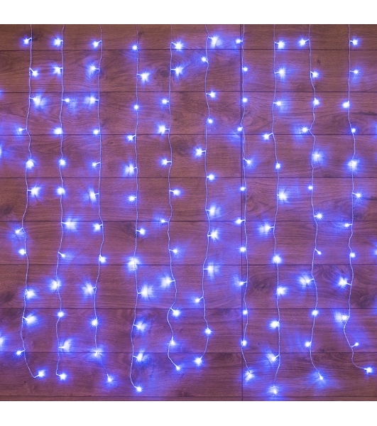 Гирлянда Neon-night 'Светодиодный Дождь' 2,5x2 м, свечение с динамикой, прозрачный провод, 230 В, диоды синие