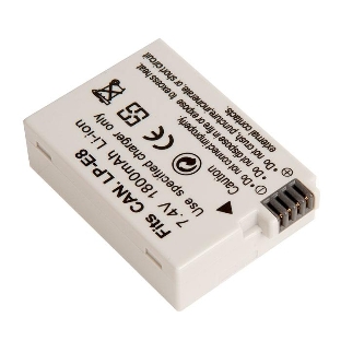 Аккумуляторная батарея для фотоаппарата Canon EOS 550D 7,4V 1800mAh Li-ion