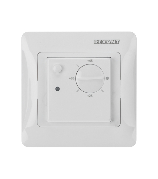 Терморегулятор механический Rexant RX-308G белый (совместим с Schneider серии Glossa)