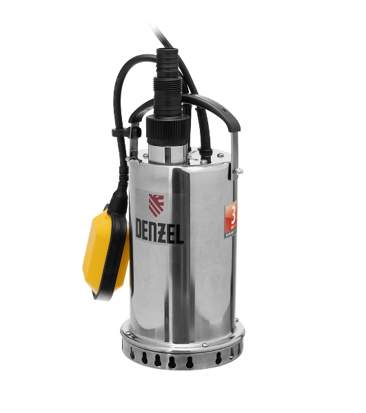 Дренажный насос Denzel DP600X, 600 Вт, подъем 7,5 м, 8500 л/ч