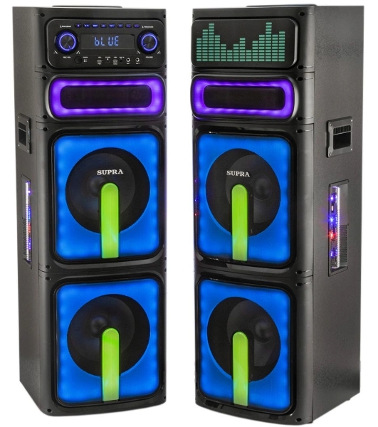 Минисистема Supra SMB-2050, 180Вт, FM USB BT SD, черный