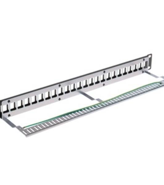 Патч-панель наборная Lanmaster TWT-PP24OK-STP 19' 1U 24xRJ45 FTP