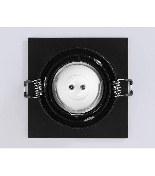 Встраиваемый поворотный точечный светильник Ambrella light TN102758 BK черный IP20 GU5.3 100*100*32