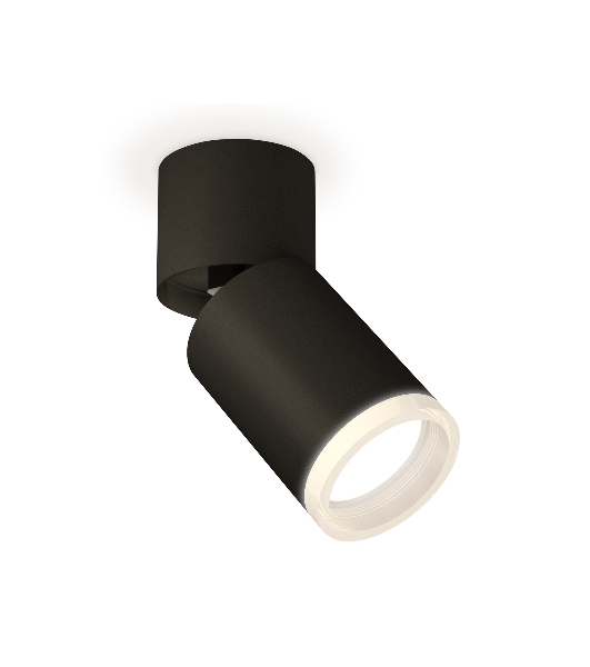 Светильник Ambrella Light XM6313081 SBK/BK/FR черный песок/черный/белый матовый MR16 GU5.3 (A2221, C6313, N6245)