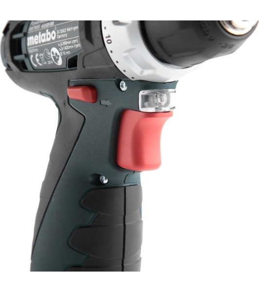 Дрель-шуруповерт Metabo PowerMaxx BS, 12 В, 2 Ач, 34 Нм, щеточный
