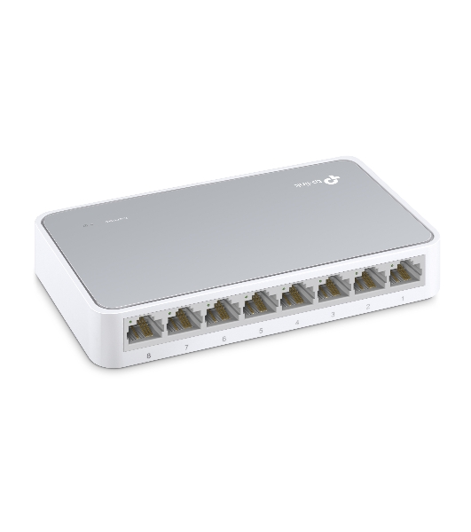 Коммутатор TP-Link SOHO TL-SF1008D Коммутатор 8-port 10/100M mini Desktop Switch, 8 10/100M RJ45 ports, Plastic case