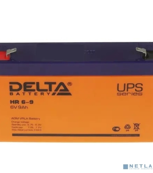 Батарея для ИБП Delta HR 6-9 (634W) (6V, 9Ah)