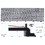 Клавиатура для ноутбука Dell Inspiron 15-7000 7537 серебристая с подсветкой, фото3