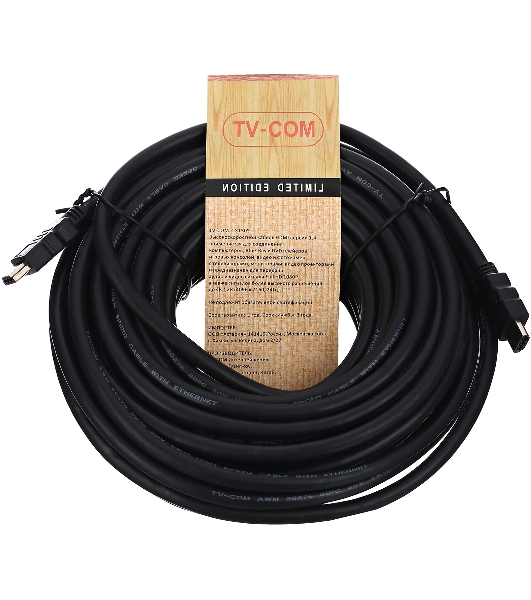 Кабель цифровой TV-COM HDMI19M to HDMI19M, V1.4+3D, 15m CG150S-15M