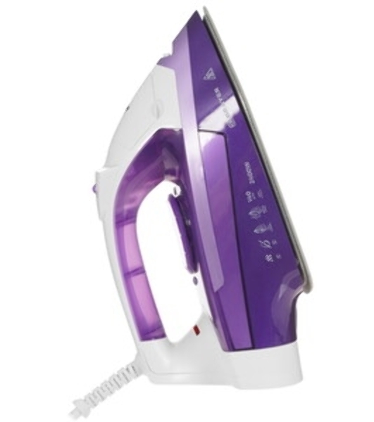 Утюг BRAYER BR4004 фиолетовый/белый, 2400 Вт, 25 г/мин, 140 г/мин, 280 мл