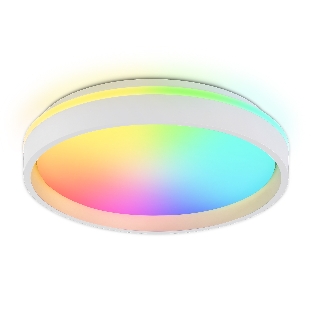 Светодиодный светильник RGB Ambrella light FZ601 WH/GD белый/золото IP20 46W 3000K-6500K+RGB D390*80 (ПДУ ИК)