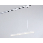 Трековый однофазный подвесной светодиодный светильник Ambrella light GL6782 WH белый LED 24W 3000K 600*22*1025, фото5