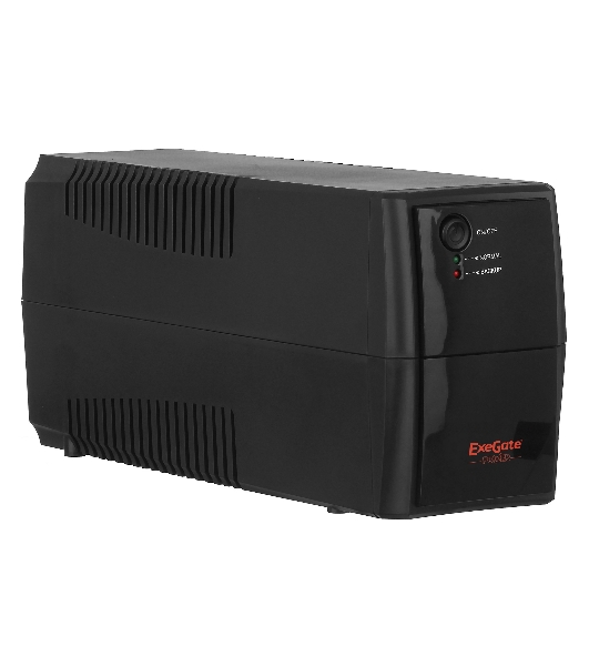 Источник бесперебойного питания ExeGate EP244541RUS Power Back BNB-400 400VA, черный, 2 евророзетки