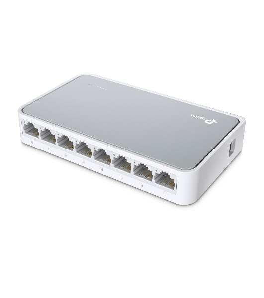 Коммутатор TP-Link SOHO TL-SF1008D Коммутатор 8-port 10/100M mini Desktop Switch, 8 10/100M RJ45 ports, Plastic case