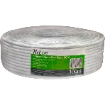Кабель коаксиальный RG-6 CCS 1.02 (21проц.)/FPE/Al-Pet-Al Foil Unbonded/Al 64х0.12/PVC RW белый (уп.100м) Net.On 109L, фото 1