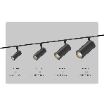Трековый светильник GL2310 BK черный IP20 18W 3CCT 3000/4200/6400K 48V D55*120, фото4