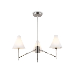 Люстра Ambrella light LH57121/3 SN/FR никель/белый матовый E14/3 max 40W D650*590, фото9
