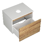 Комплект для ванной, 3 предмета (тумба Bau Dream Blackwood 60 + раковина BAU Hotel Black Rand 48х37, белая, смеситель высокий Hotel Black), фото3