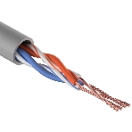 Кабель витая пара Rexant UTP 2PR 24AWG, cat.5e, STRANDED (бухта 305 м), фото 1
