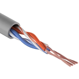 Кабель витая пара Rexant UTP 2PR 24AWG, cat.5e, STRANDED (бухта 305 м)