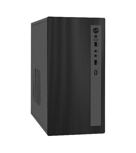 Компьютерный корпус Minitower ExeGate BAA-303M-AAA450 (mATX, БП AAA450 с вент. 8см, 2*USB, HD Audio, черный)